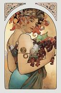 Pohled A. Mucha - Fruit